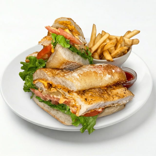 CHICKEN SANDWICH.
