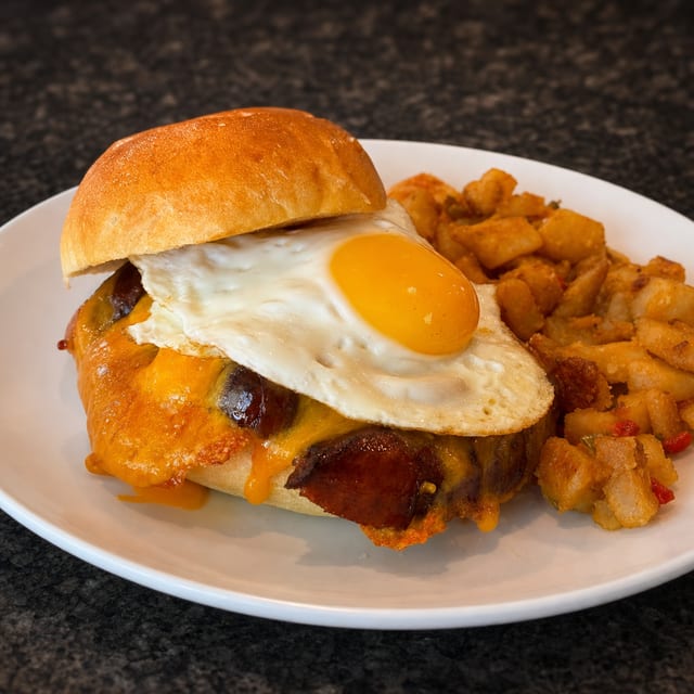 Sweet & Spicy Breakfast Sammy.