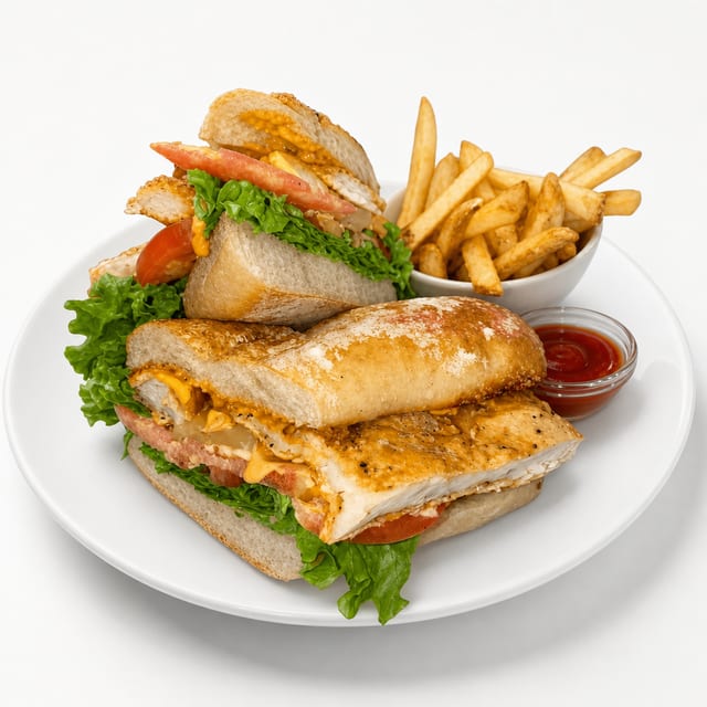 CHICKEN SANDWICH.