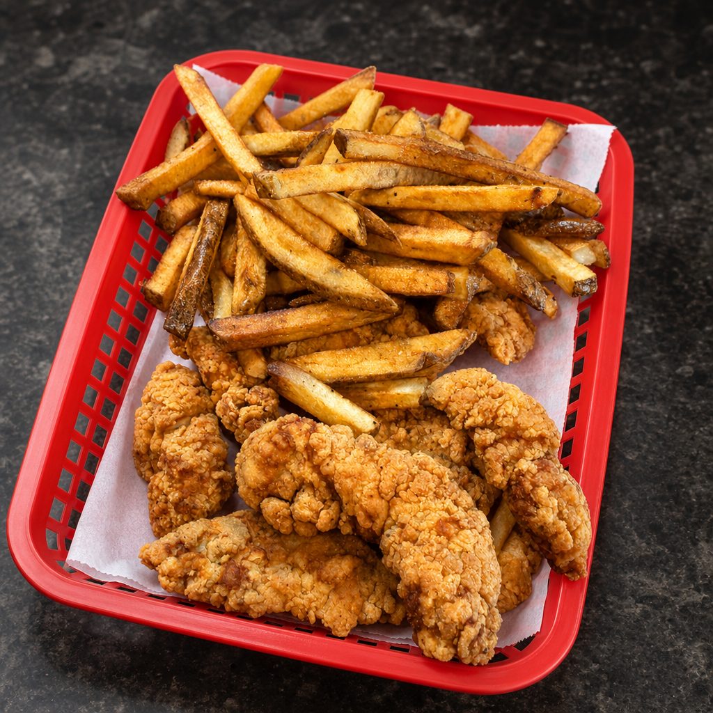 CHICKEN FINGER BASKET.