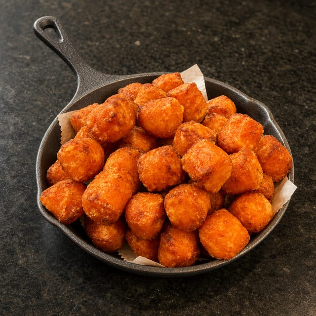 SWEET POTATO TOTS.