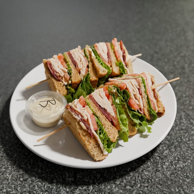 Oven Roasted Turkey Club.