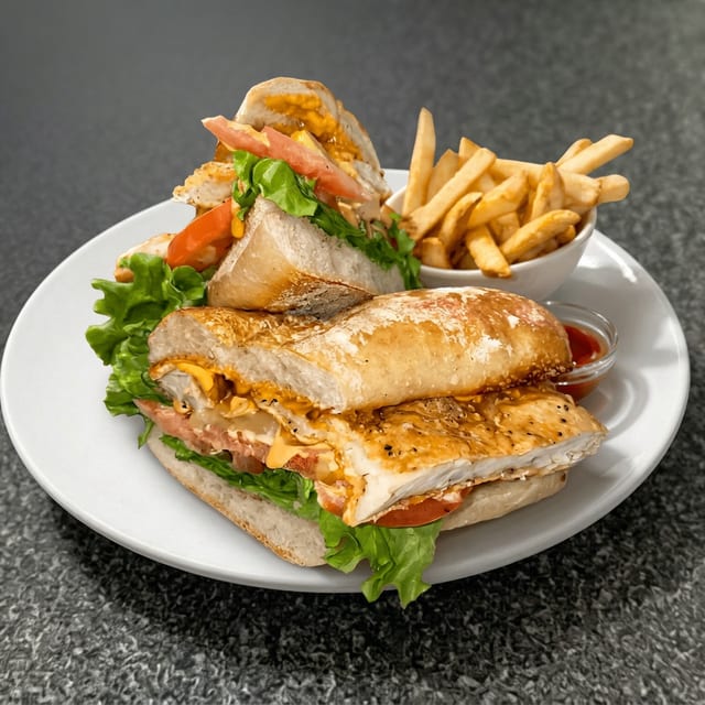 CHICKEN SANDWICH.