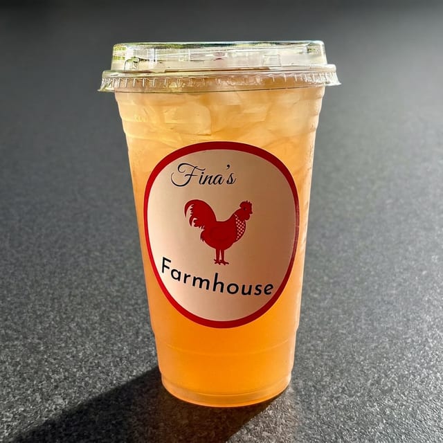 ICED WHITE PEACH GREEN TEA LG..